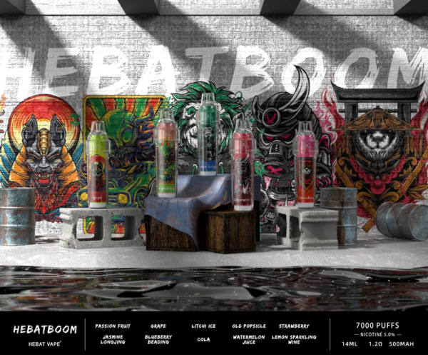 老品牌💥HEBAT五代拋棄式❤️‍7000口可充電🔋拋棄式首創