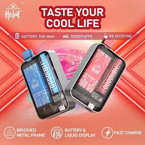 新品💥HEBAT六代拋棄式10000口❤️‍可充電🔋極致體驗